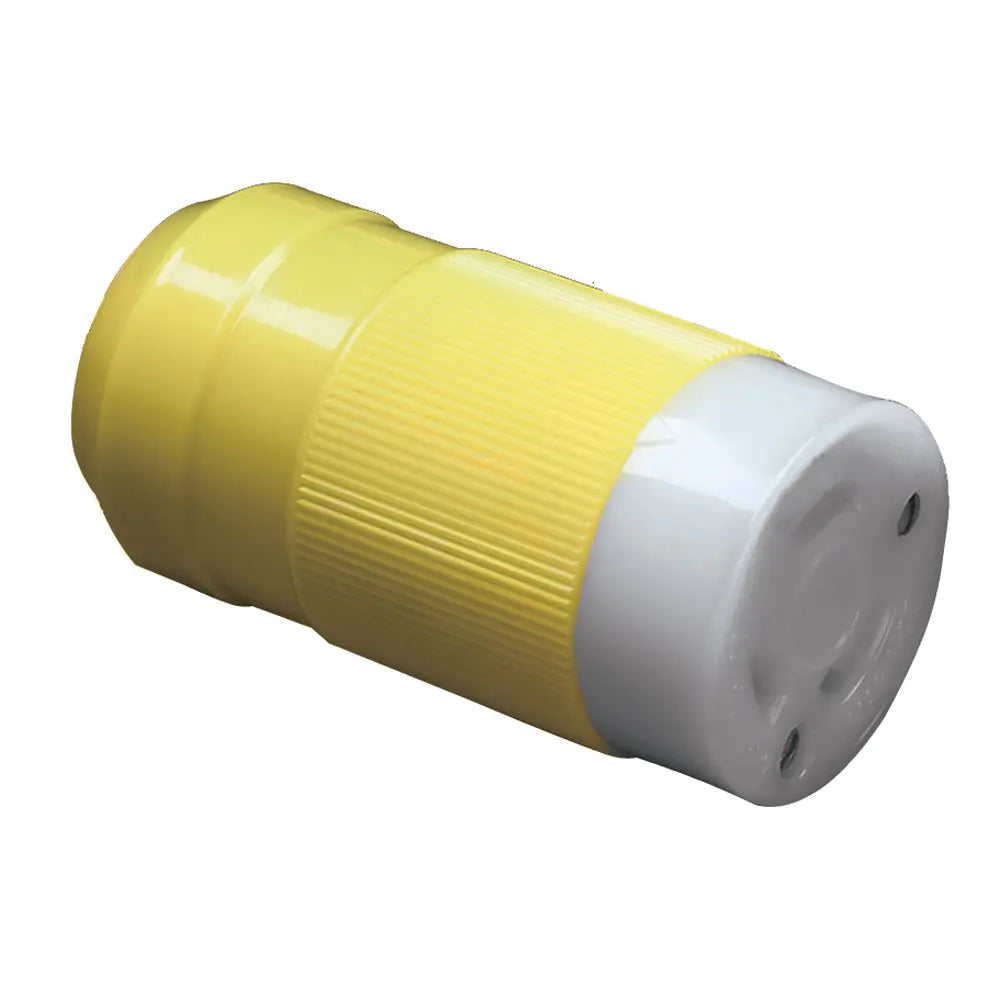 Marinco 6360CRN 50A 125V Female Locking Connector with Ribbed Nylon Housing