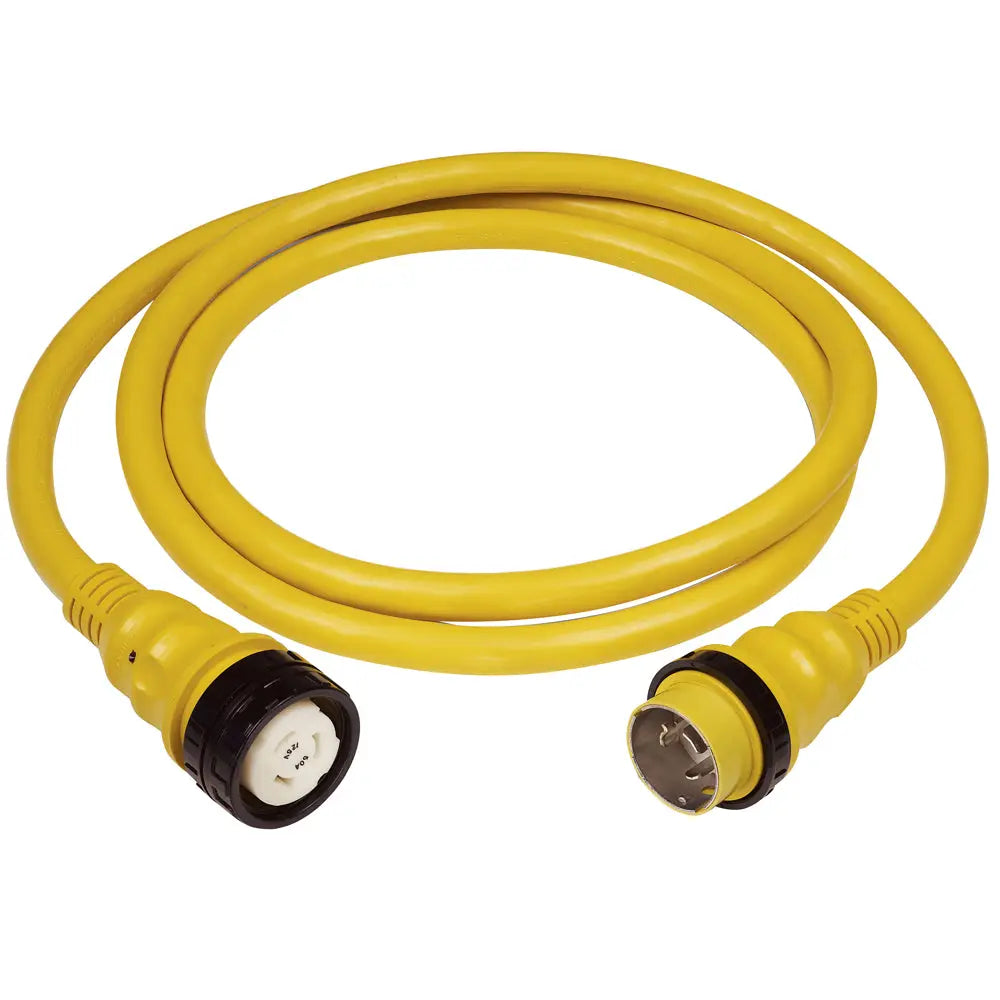 Marinco 50A 125V Shore Power Cable - 50 Feet Yellow with Watertight Connectors
