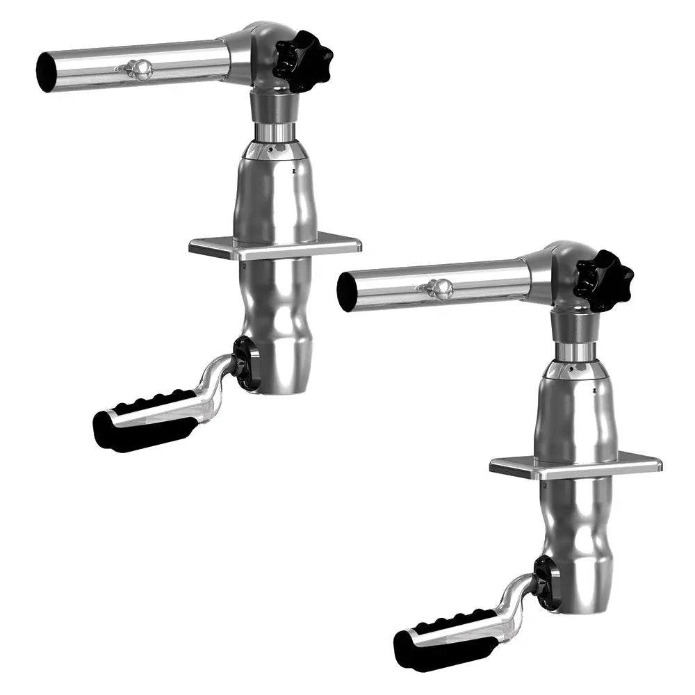 TACO Marine Grand Slam 280 Outrigger Mounts with Offset Handle – Top Mount Design for 20-36 ft Boats