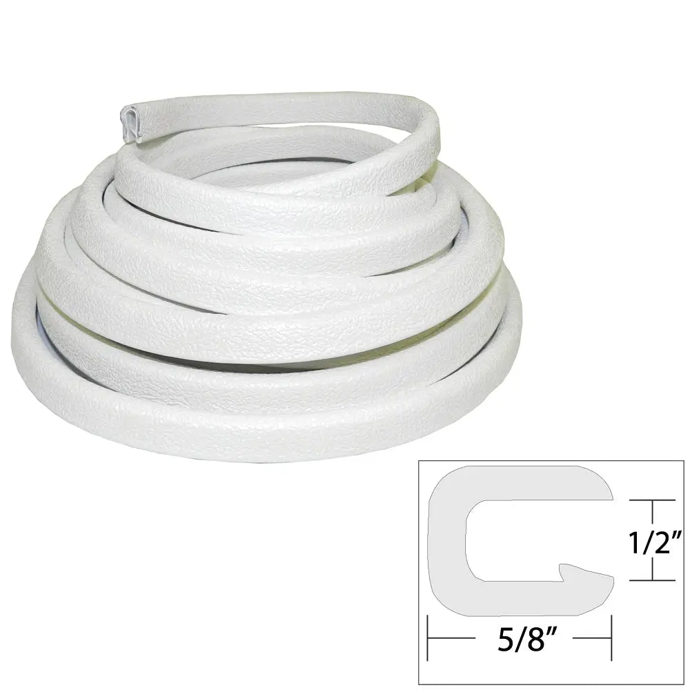 TACO Marine Flexible Vinyl Trim - 1/2" x 5/8" White, 25 Feet - Part V30-1316W25-1