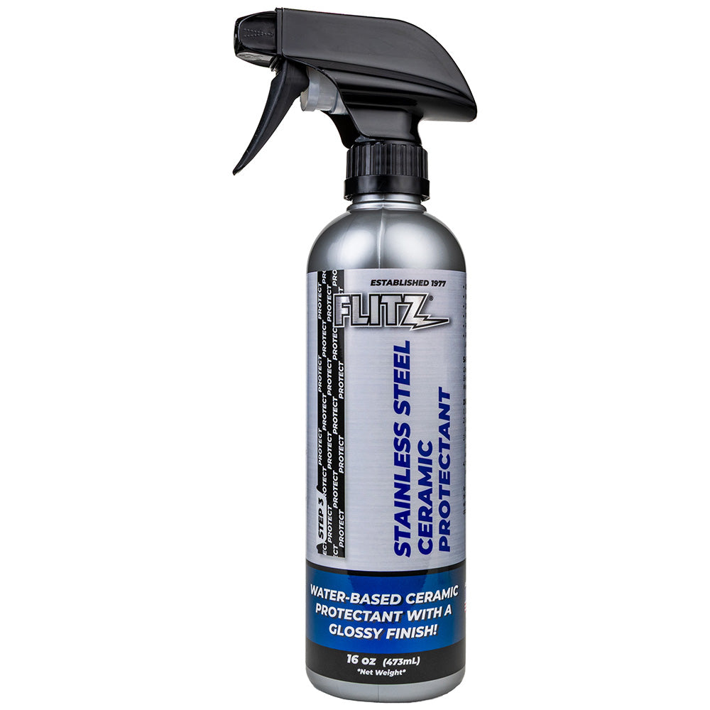 Flitz Stainless Steel Polish and Protectant Spray - 16oz for Shine and Protection
