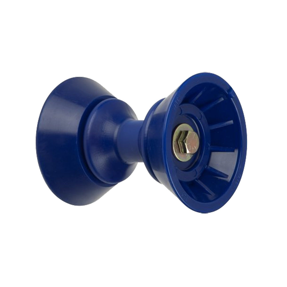 C.E. Smith 3-inch Bow Bell Roller Assembly with Blue TPR for Boat Trailers