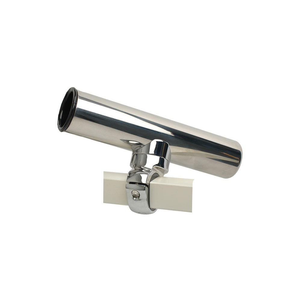 C.E. Smith Pontoon Square Rail Adjustable Clamp-On Rod Holder - Part 55108A
