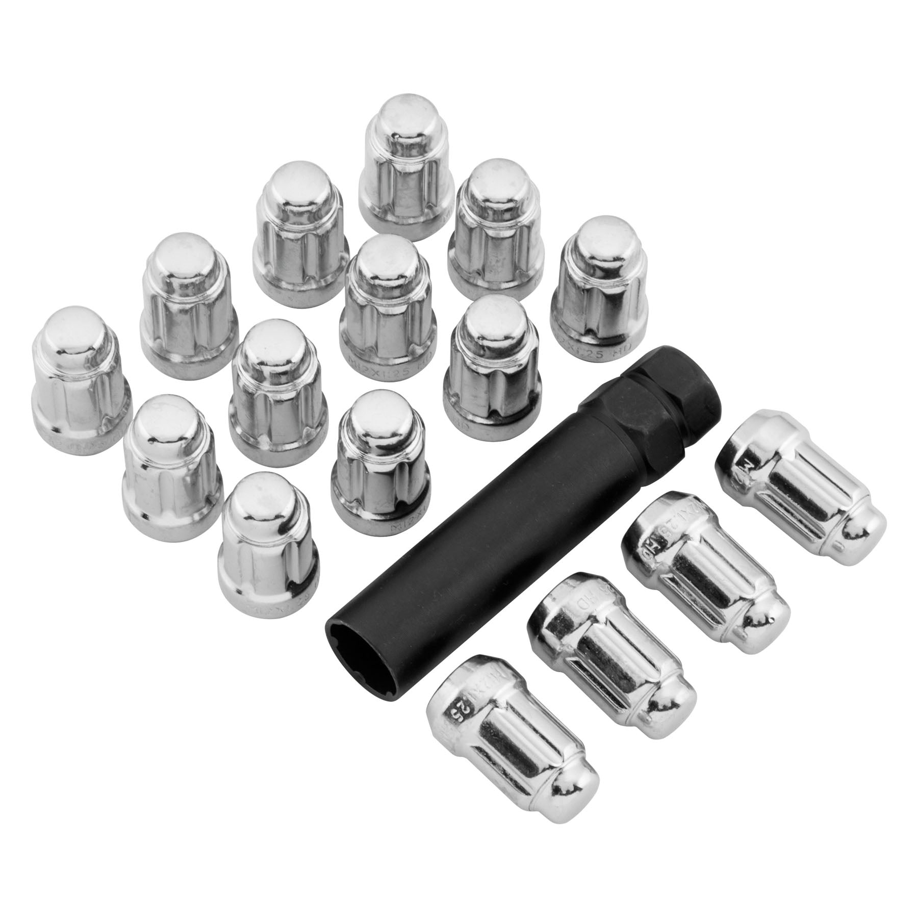 ITP 12mm x 1.25 Tapered Splined Lug Nut - Pack of 16 (Part Number ALUG21BX)