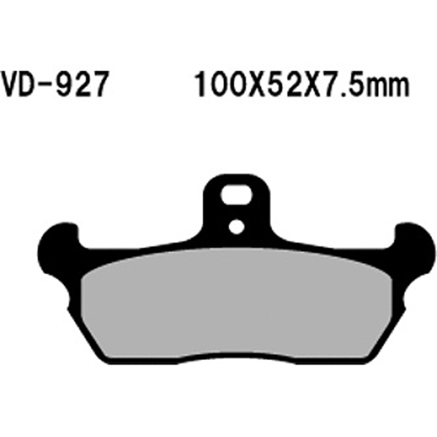 VESRAH Semi-Metallic Brake Pads VD-927 for Reliable Stopping Power