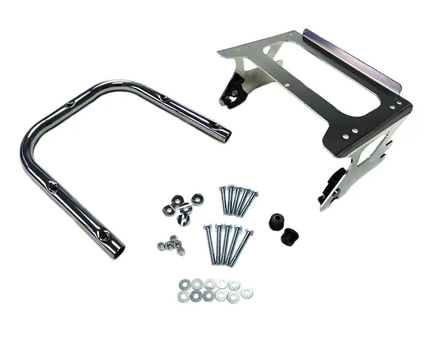 V-Twin Quick Detach Tour Box Mount Kit Chrome for Harley Davidson FLHT (1999-2008) by V-Twin
