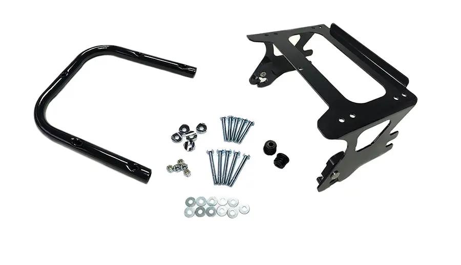 V-Twin Quick Detach Tour Box Mount Kit for Harley Davidson FLHT (Black) by V-Twin