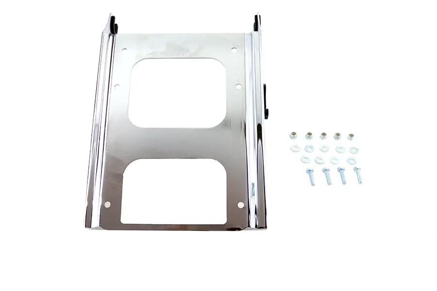 V-Twin Quick Detach Tour Box Mount Kit Chrome for Harley Davidson FLHT and FLTR Models by V-Twin