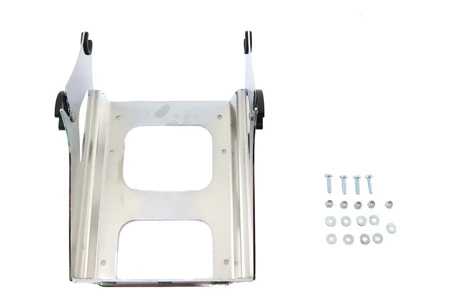 V-Twin Quick Detach Tour Box Mount Kit Chrome for Harley Davidson FLHT and FLTR Models by V-Twin