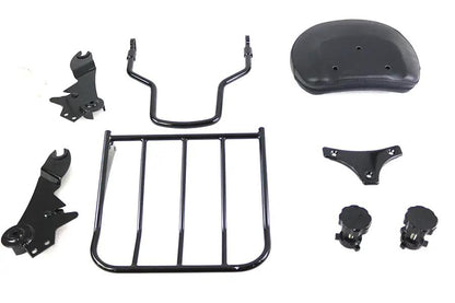 V-Twin Gloss Black Sissy Bar and Rack for Harley Davidson FLT Models (2009-2018) - Part #80236B by V-Twin