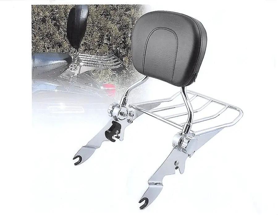 V-Twin Chrome Sissy Bar and Rack for Harley Davidson FLT (Part #80237) by V-Twin