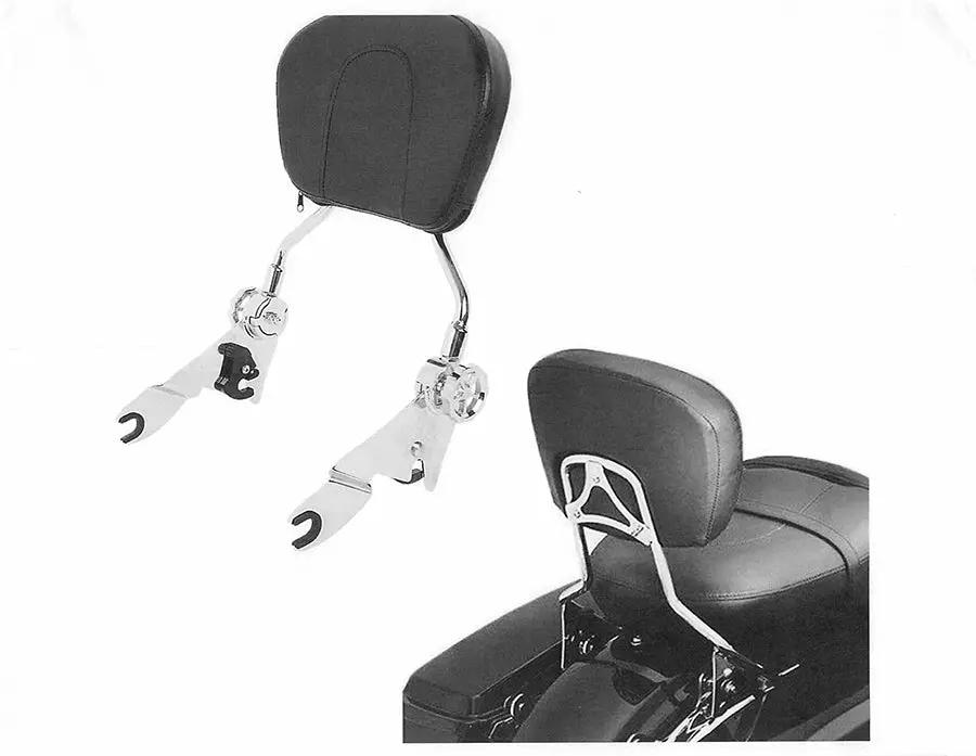 V-Twin Chrome Sissy Bar and Rack for Harley Davidson FLT (Part #80237) by V-Twin
