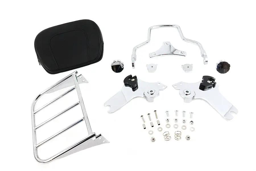 V-Twin Chrome Sissy Bar and Rack for Harley Davidson FLT (Part #80237) by V-Twin