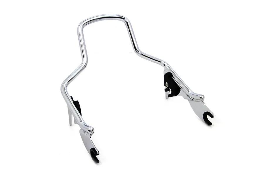 Wyatt Gatling Shorty Detachable Sissy Bar Chrome for Harley Davidson FLT Models by Wyatt Gatling