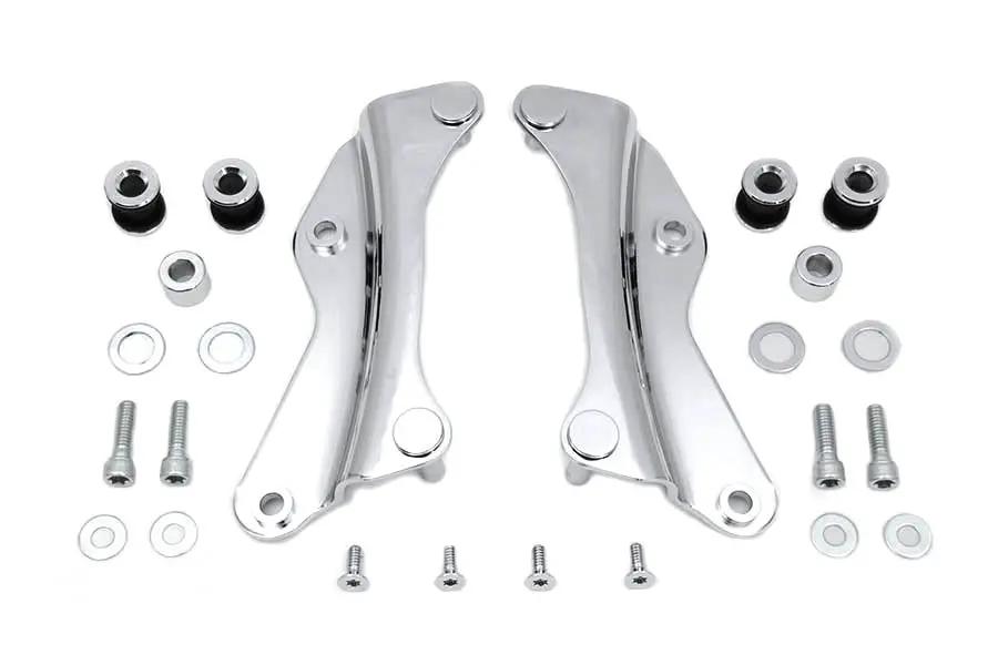 Wyatt Gatling 4 Point Docking Hardware Kit Chrome for Harley Davidson FLT (2014-2023) by Wyatt Gatling