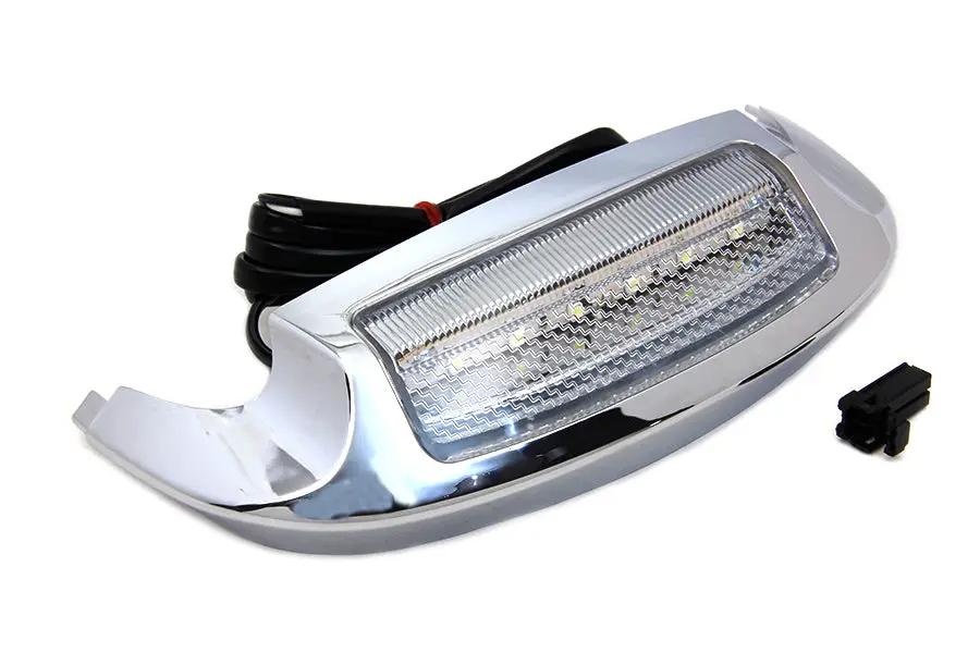 Wyatt Gatling Clear Lens Front Fender Tip with LED for Harley Davidson FLT by Wyatt Gatling