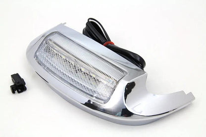 Wyatt Gatling Clear Lens Front Fender Tip with LED for Harley Davidson FLT by Wyatt Gatling