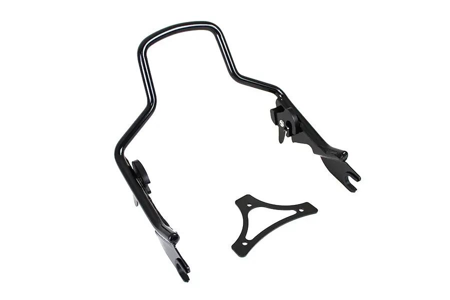 Wyatt Gatling Shorty Detachable Sissy Bar Black for Harley Davidson FLT Models by Wyatt Gatling