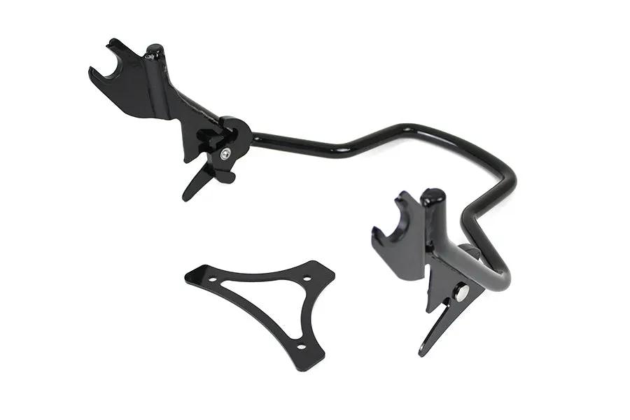 Wyatt Gatling Shorty Detachable Sissy Bar Black for Harley Davidson FLT Models by Wyatt Gatling