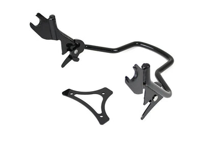 Wyatt Gatling Shorty Detachable Sissy Bar Black for Harley Davidson FLT Models by Wyatt Gatling