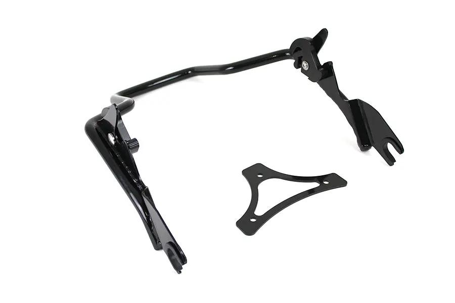 Wyatt Gatling Shorty Detachable Sissy Bar Black for Harley Davidson FLT Models by Wyatt Gatling