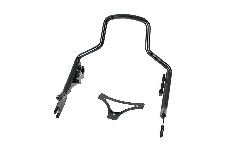 Wyatt Gatling Shorty Detachable Sissy Bar Black for Harley Davidson FLT Models by Wyatt Gatling