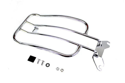 V-Twin 70908 7 Inch Solo Luggage Rack Chrome for Harley Davidson FLHC by V-Twin