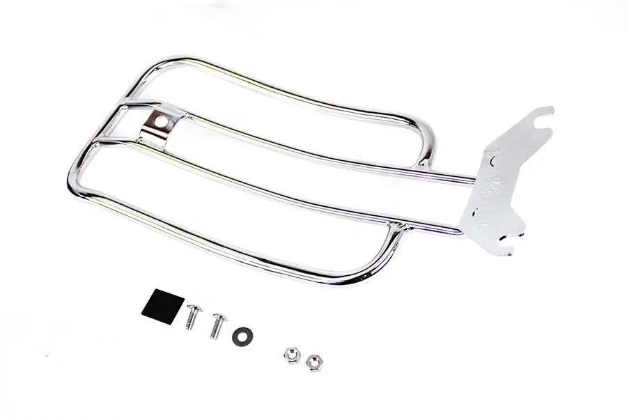 V-Twin 70908 7 Inch Solo Luggage Rack Chrome for Harley Davidson FLHC by V-Twin