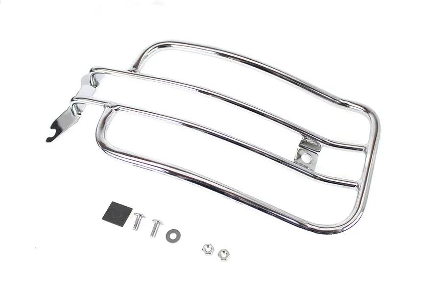 V-Twin 70908 7 Inch Solo Luggage Rack Chrome for Harley Davidson FLHC by V-Twin