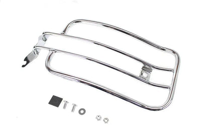 V-Twin 70908 7 Inch Solo Luggage Rack Chrome for Harley Davidson FLHC by V-Twin