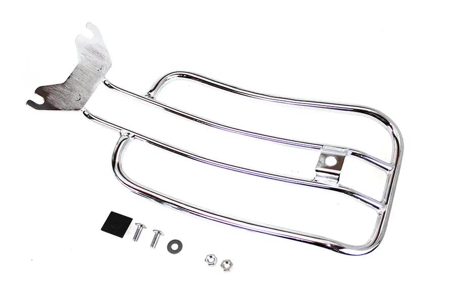 V-Twin 70908 7 Inch Solo Luggage Rack Chrome for Harley Davidson FLHC by V-Twin
