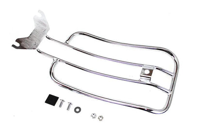 V-Twin 70908 7 Inch Solo Luggage Rack Chrome for Harley Davidson FLHC by V-Twin