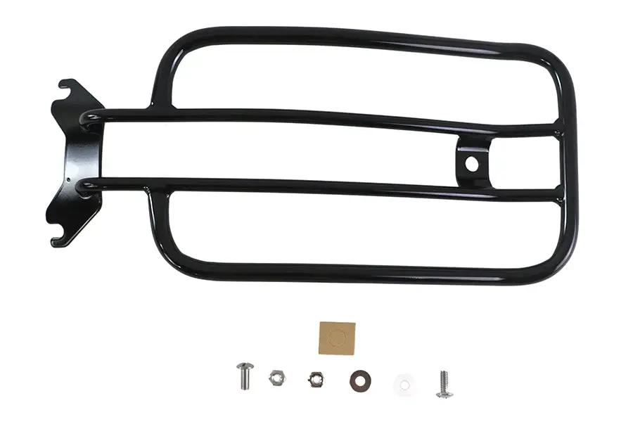 V-Twin 70908B 7-Inch Solo Luggage Rack in Black for Harley Davidson FLHC 2018-2020 by V-Twin