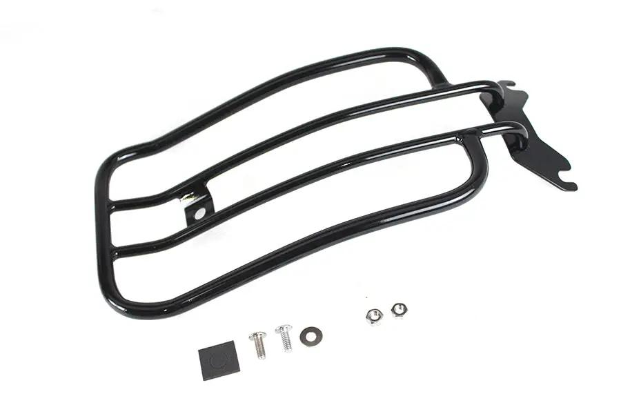 V-Twin 70909B 7 Inch Solo Luggage Rack in Black for Harley Davidson FLFB Models by V-Twin