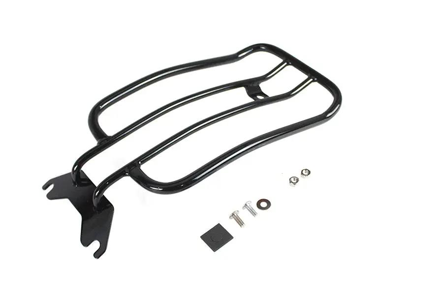 V-Twin 70909B 7 Inch Solo Luggage Rack in Black for Harley Davidson FLFB Models by V-Twin