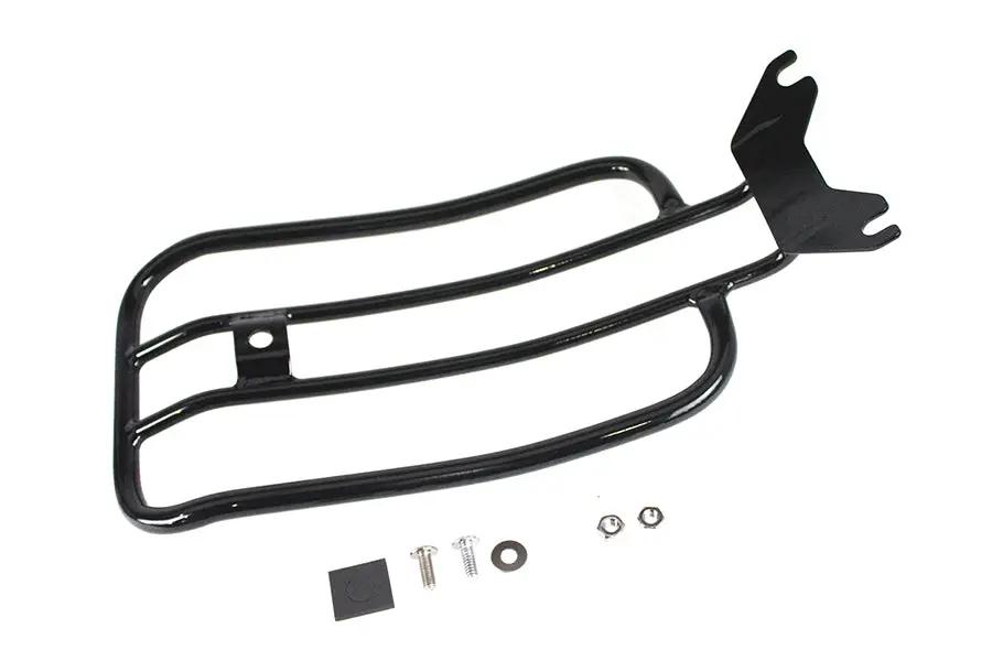 V-Twin 70909B 7 Inch Solo Luggage Rack in Black for Harley Davidson FLFB Models by V-Twin