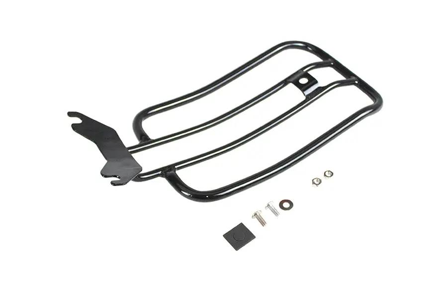 V-Twin 70909B 7 Inch Solo Luggage Rack in Black for Harley Davidson FLFB Models by V-Twin