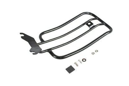V-Twin 70909B 7 Inch Solo Luggage Rack in Black for Harley Davidson FLFB Models by V-Twin
