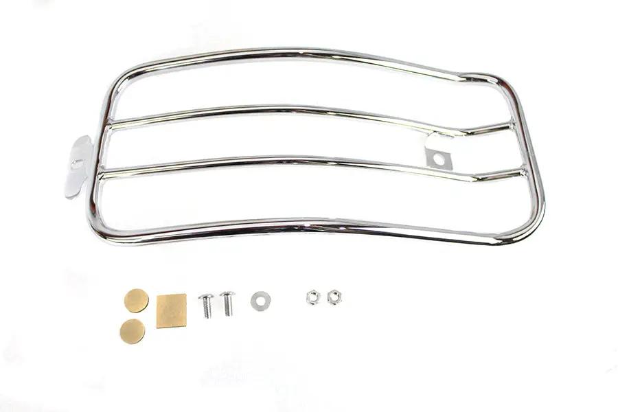 V-Twin 70910 7 Inch Solo Luggage Rack Chrome for Harley Davidson FLSL Models by V-Twin