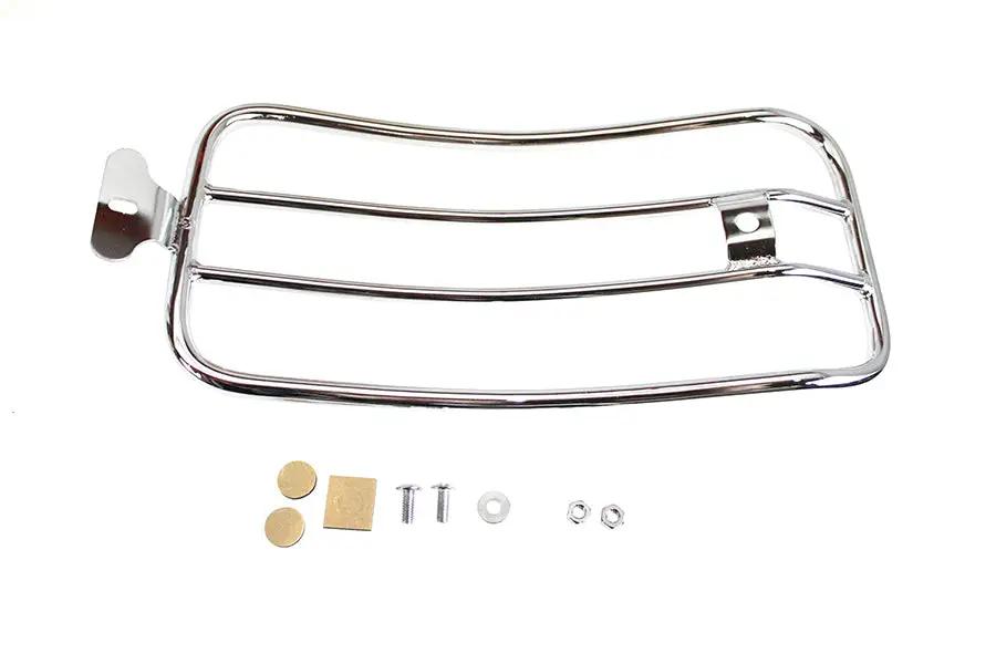 V-Twin 70910 7 Inch Solo Luggage Rack Chrome for Harley Davidson FLSL Models by V-Twin