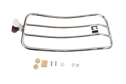 V-Twin 70910 7 Inch Solo Luggage Rack Chrome for Harley Davidson FLSL Models by V-Twin