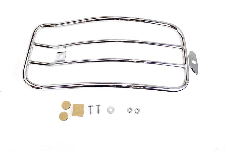 V-Twin 70910 7 Inch Solo Luggage Rack Chrome for Harley Davidson FLSL Models by V-Twin