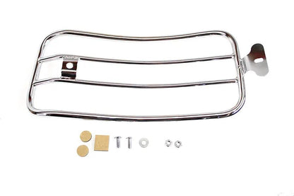 V-Twin 70910 7 Inch Solo Luggage Rack Chrome for Harley Davidson FLSL Models by V-Twin