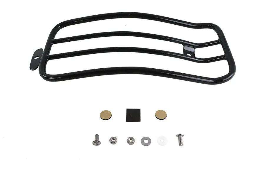 V-Twin 70910B 7 Inch Solo Luggage Rack Black for Harley Davidson FLSL by V-Twin