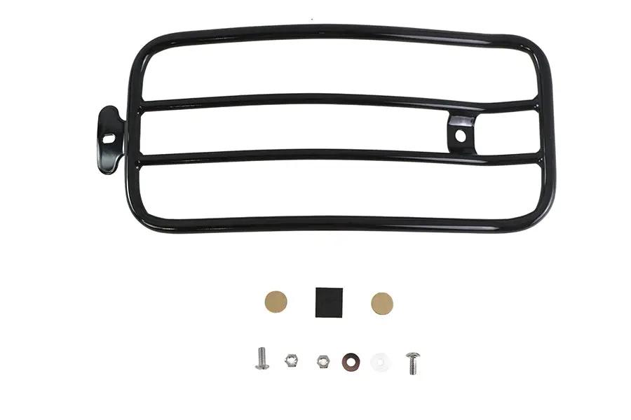 V-Twin 70910B 7 Inch Solo Luggage Rack Black for Harley Davidson FLSL by V-Twin