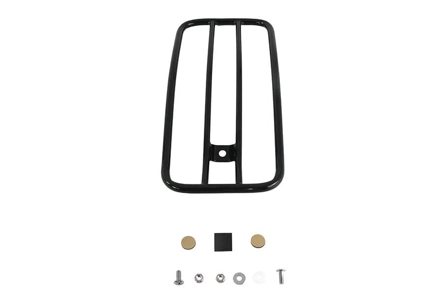 V-Twin 70910B 7 Inch Solo Luggage Rack Black for Harley Davidson FLSL by V-Twin
