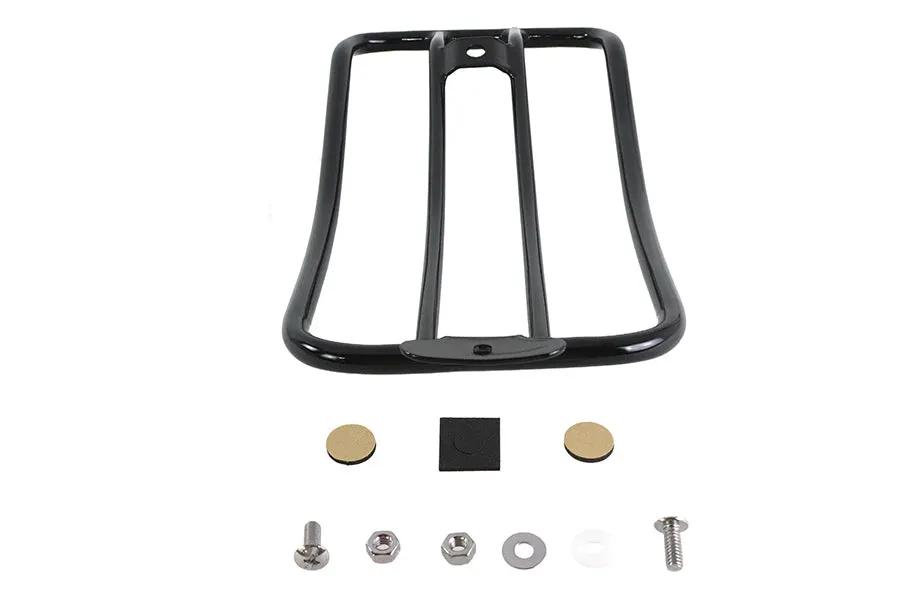 V-Twin 70910B 7 Inch Solo Luggage Rack Black for Harley Davidson FLSL by V-Twin