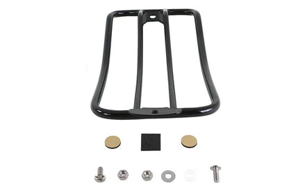 V-Twin 70910B 7 Inch Solo Luggage Rack Black for Harley Davidson FLSL by V-Twin