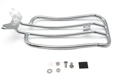 V-Twin 70911 7-Inch Solo Chrome Luggage Rack for Harley Davidson FXB, FXBRS, and FLFB Models by V-Twin