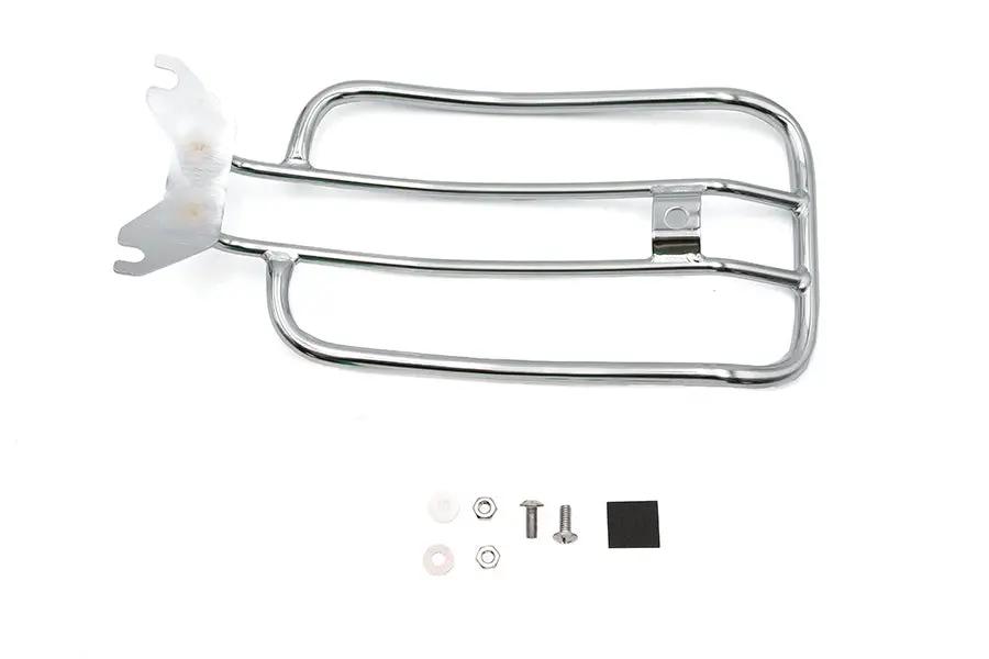 V-Twin 70911 7-Inch Solo Chrome Luggage Rack for Harley Davidson FXB, FXBRS, and FLFB Models by V-Twin